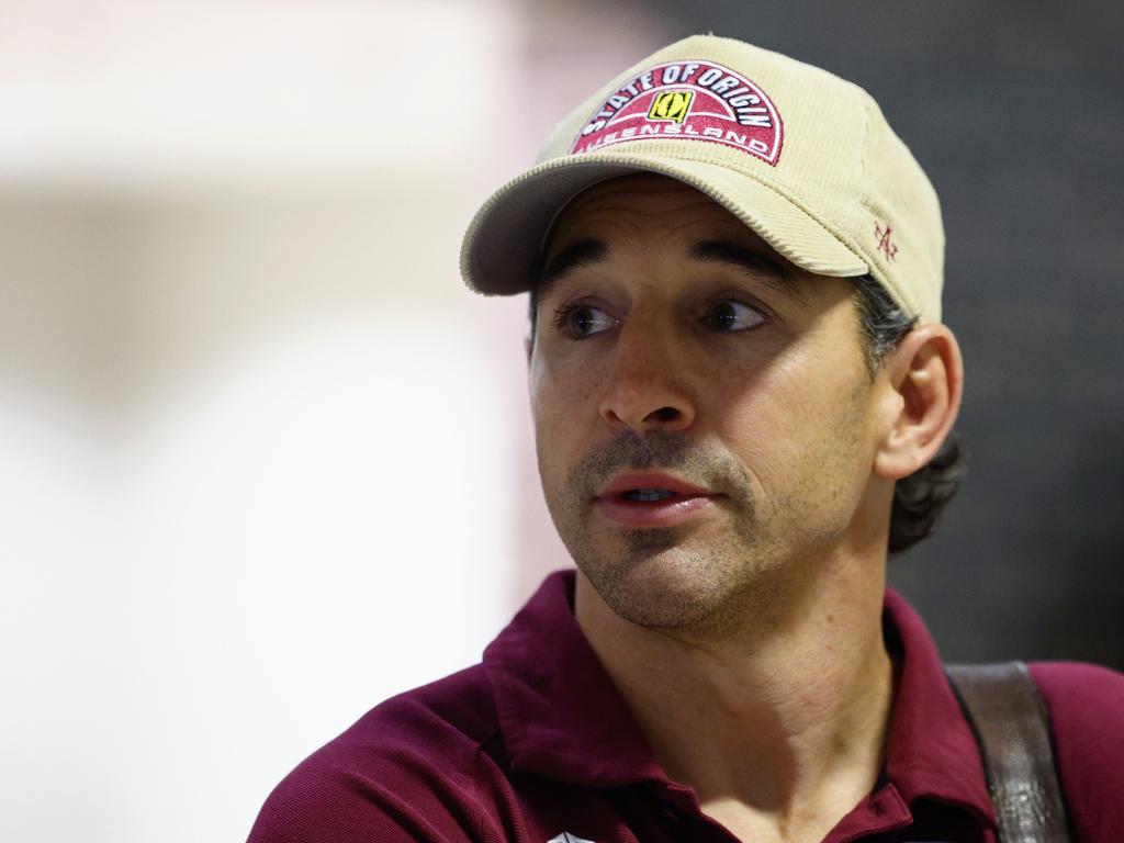 Queensland Maroons coach Billy Slater faced the press on Thursday with the players in a media blackout. Picture: Brendan Radke