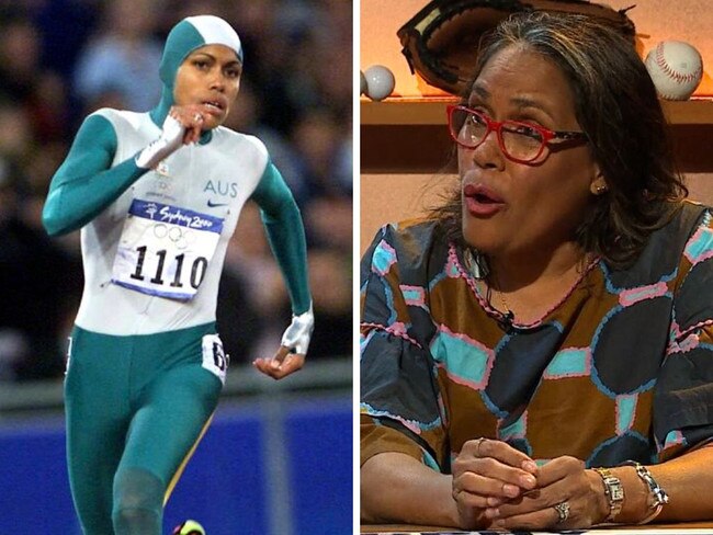 Cathy Freeman has commentated her iconic 400m gold medal win. Pic: Seven/Getty