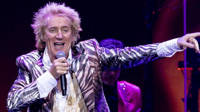 Rod Stewart has been touring Australia this month, pictured here at Rod Laver Arena on March 14. Picture: Sam Tabone/WireImage