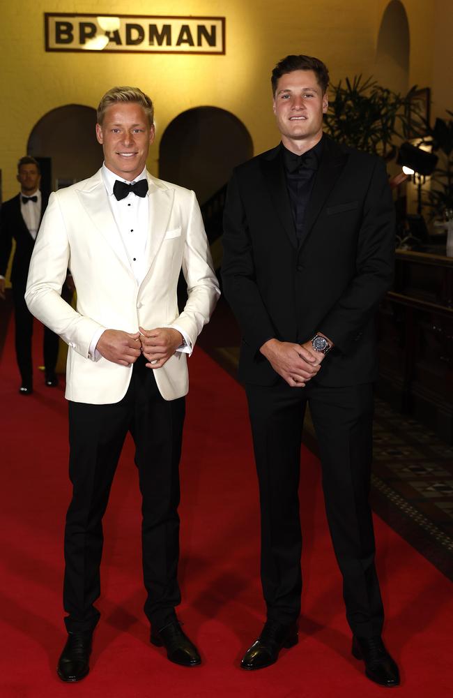 Sydeny’s Isaac Heeney and Hayden Mclean both opted away from the traditional suit.