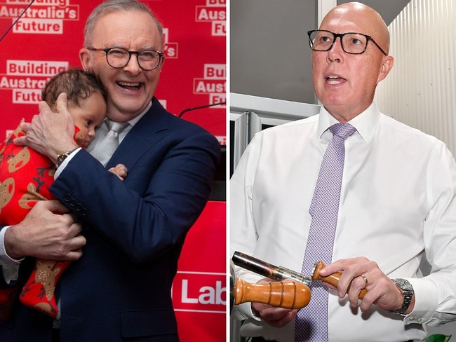 Anthony Albanese and Peter Dutton are set to face off at an April election.