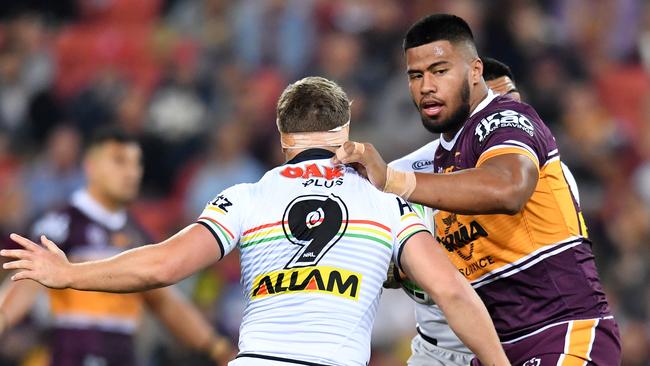 Payne Haas has been a freak for the Broncos. Picture: AAP Image/Darren England