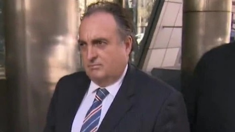 Bradley Grimm outside the County Court in June 2024. Picture: Channel 9