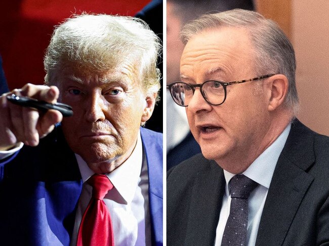 Donald Trump and Anthony Albanese