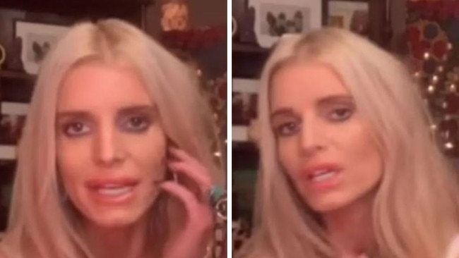 "Angry" and "defensive" Jessica Simpson addressed her now-viral Pottery Barn ad with a new video of herself passionately singing to a message-laden song.