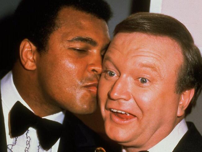1979 - Famous pic of Bert Newton and guest, boxer Muhammad Ali at the TV Week Logie Awards.