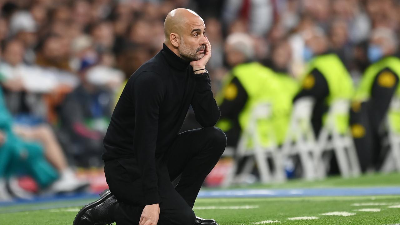 Pep Guardiola must ensure the Madrid loss is out of his player’s heads. (Photo by Michael Regan/Getty Images)