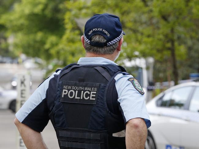 SYDNEY, AUSTRALIA - NewsWire Photos OCTOBER 4, 2024: Police on the scene in Lane Street , Wentworthville, where Police discharged their firearms , shooting two men in a stolen car that allegedly charged at Police from a carpark under an apartment block.  Picture: NewsWire / John Appleyard