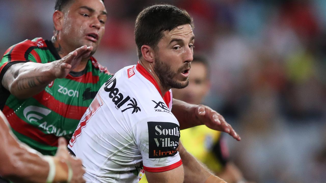 Ben Hunt has been criticised for his performance against the Rabbitohs. Picture: Brett Costello