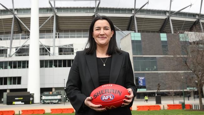 Laura Kane New Head of Football at the AFL. Thursday, August 31, 2023. Picture: David Crosling