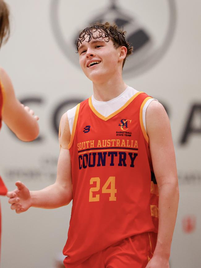 Ethan MacDermot has stepped up when his team has needed him most at the Basketball Australia Under-16 National Championships. Picture: Michael Farnell/Sports Imagery Australia