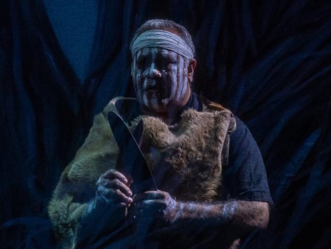 Barry McGuire as Boodja Wiirn, Spirit of the Land. Picture: Clinton Bradbury