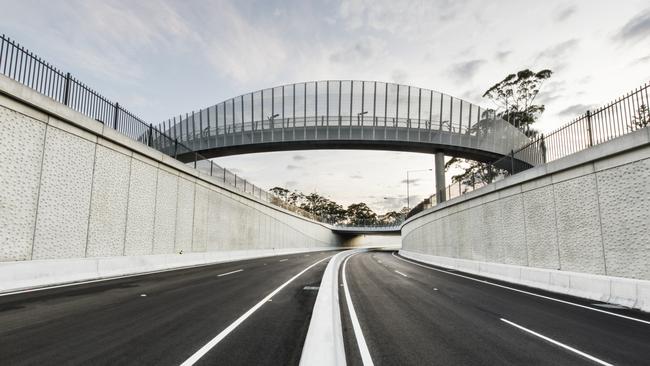 The Warringah Rd underpass is designed to cut travel times around Northern Beaches Hospital. Picture: Transport for NSW