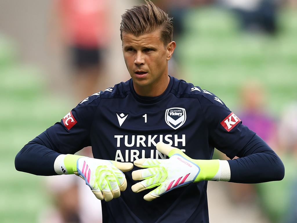 Victory star Mitchell Langerak is suffering from a foot injury. Picture: Graham Denholm/Getty Images