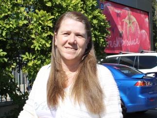 Tracy West welcomes the news of a planned extension to ALDI  Alexandra Hills. Picture: Marcel Baum