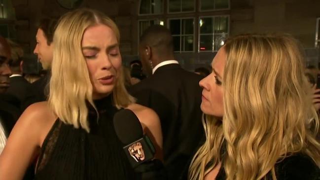 Margot Robbie on BAFTA's red carpet