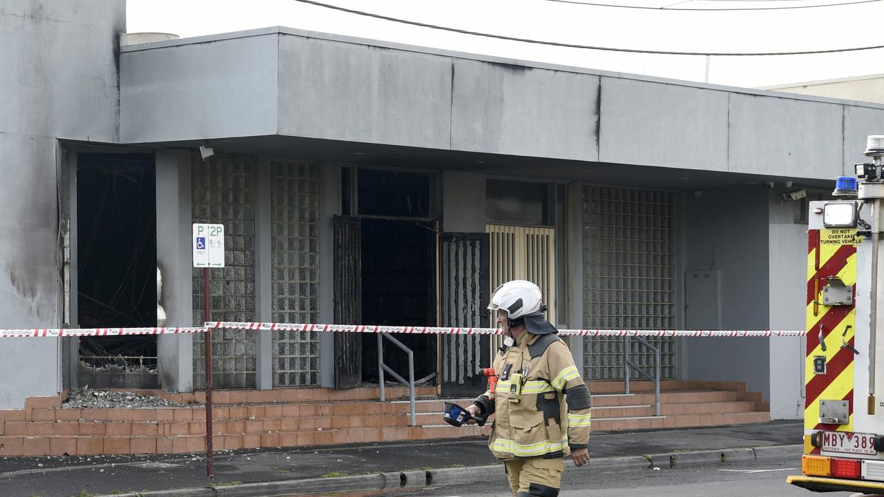 Police and fire crews were called to the Adass Israel Synagogue, an ultra orthodox synagogue in Ripponlea on Friday. Picture: NewsWire/ Andrew Henshaw