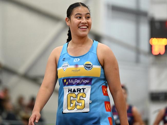 Titans Netball player Roxanne (Roxy) Rhind debuts for Ruby Series, family flocks to watch