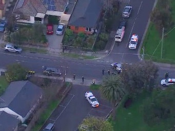 A man has been shot by police in Coburg North. Picture: @9News