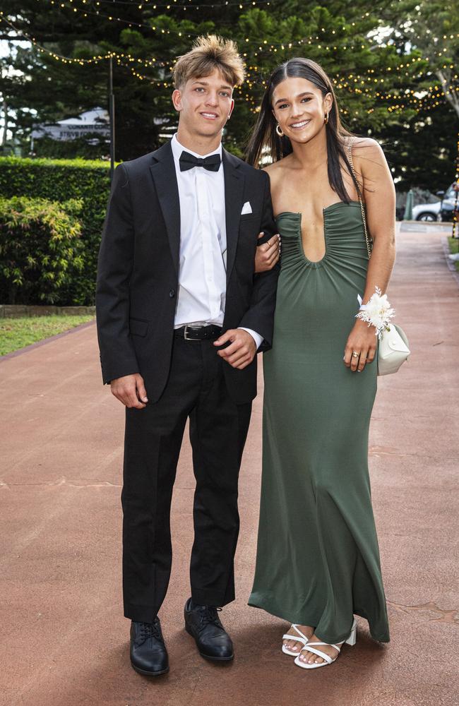 Braithen Scott and partner Lucy Anlezark at St Mary's College formal at Picnic Point, Friday, March 22, 2024. Picture: Kevin Farmer