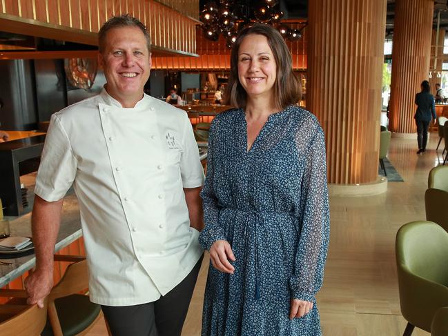 Husband-and-wife team Ross and Sunny Lusted at their new restaurant, Woodcut. Picture: Justin Lloyd