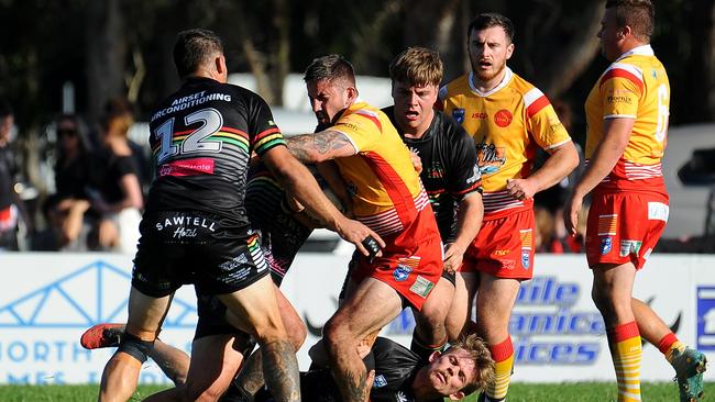 Coffs Harbour forward Justin Hull. Picture: Leigh Jensen