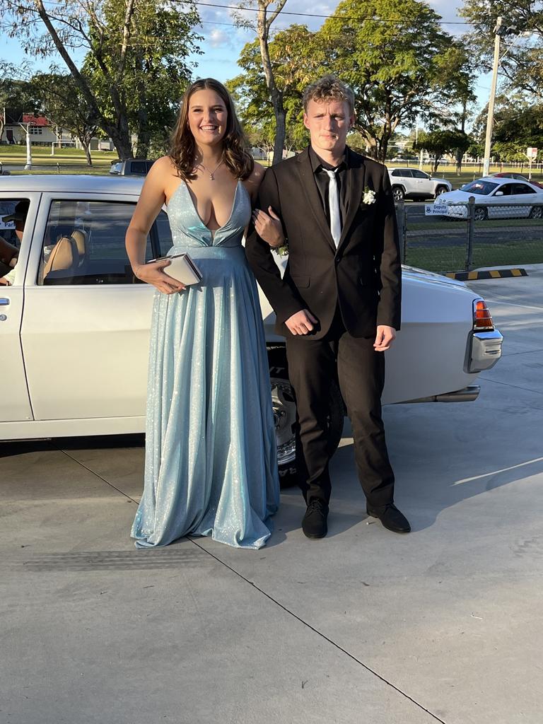 The students arrive at the Maryborough State High School formal.