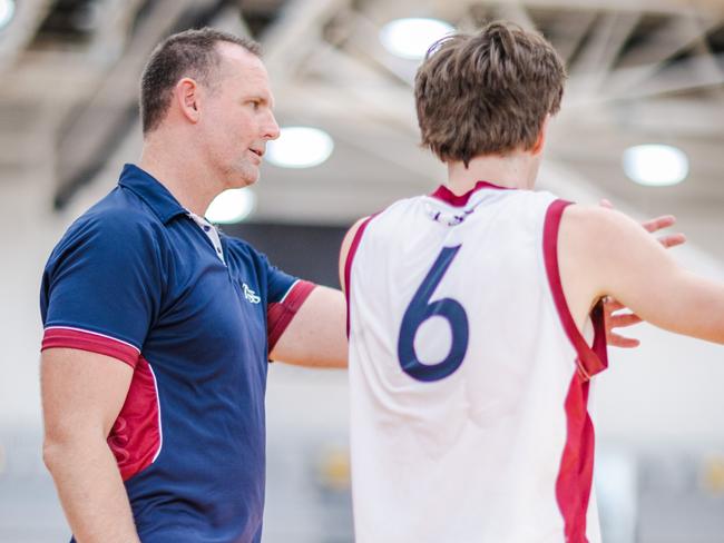 The Southport School coach Anthony Petrie on the sidelines at last year’s BA Schools Championships. Picture: Taylor Earnshaw