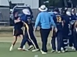 Scuffle at the Aspendale vs Dingley finals match.