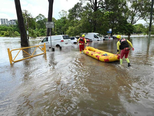 Flash flooding in Hanlon Park.