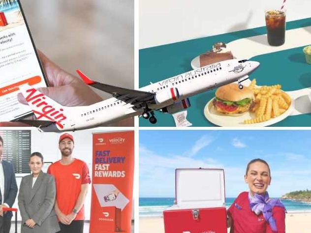 Doordash x Virgin Australia partnership graphic.