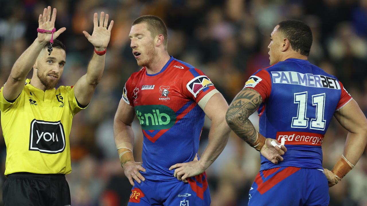 Jack Hetherington is sin binned for another slap on an opposition player. (Photo by Scott Gardiner/Getty Images)