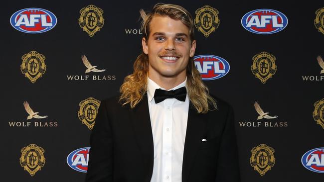 The young gun at the 2021 Brownlow Medal Count. Picture: Dylan Burns