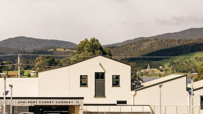 The popular farm-to-plate restaurant, the Port Cygnet Cannery on Lymington Rd.