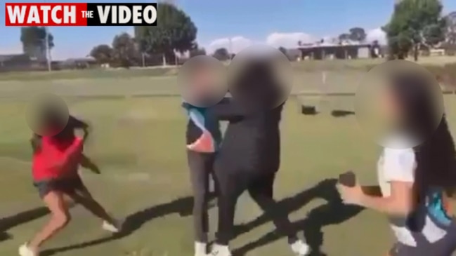 Shocking footage reveals Greater Shepparton College schoolgirls fight