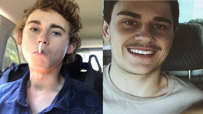 Probationary licence holders James Andrews, left, and Lachlan Alexander Willcox were sentenced for separate drug driving offences at Bowen Magistrates Court on Tuesday. Photos: Facebook.