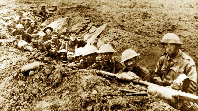 The AIF 45th Battalion on the Western Front.