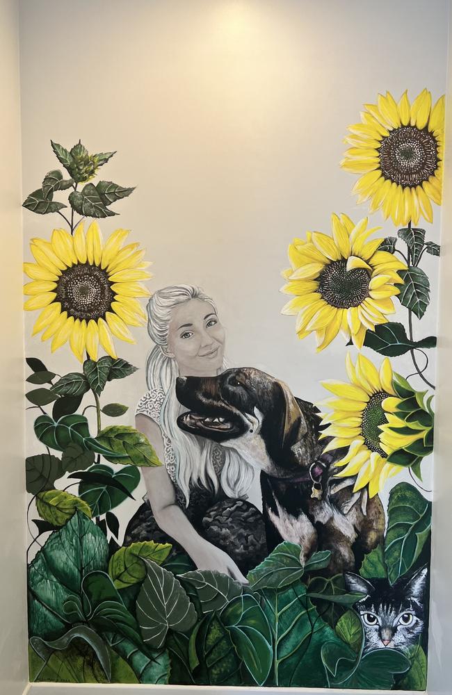 A Toyah Cordingley mural inside Port Douglas' new Paws and Claws facility. Picture: Supplied