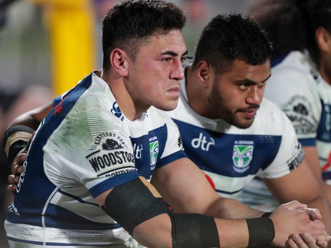 Nathaniel Roache, left, was prevented from travelling under the guidelines introduced by the NRL to govern the game’s return. Picture: AAP