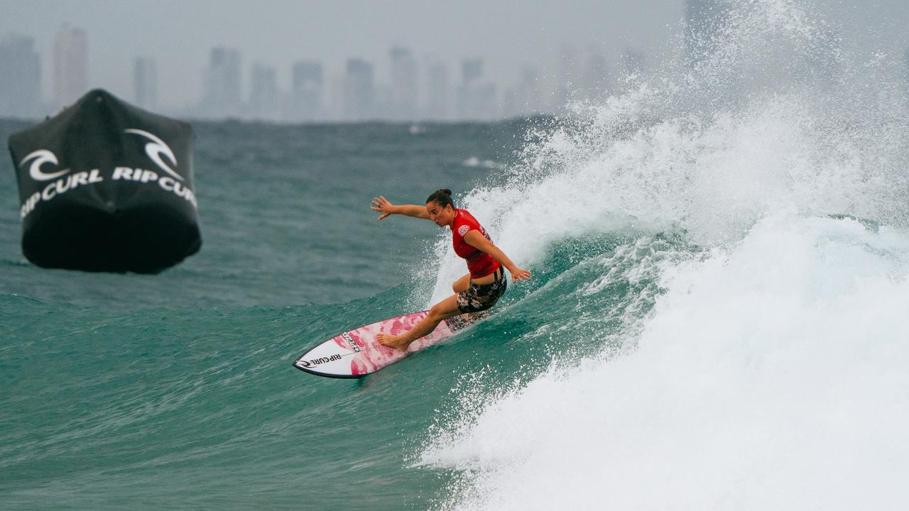 Tyler Wright in action on the Gold Coast (Photo by Andrew Shield/World Surf League)