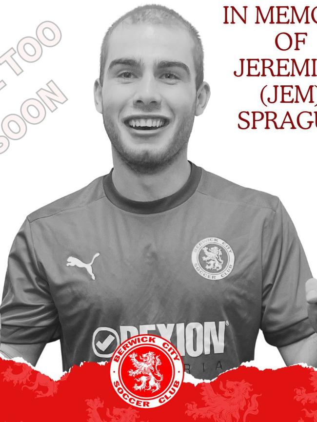 Jem Sprague was a well-loved captain at Berwick City FC. Photo: Facebook.