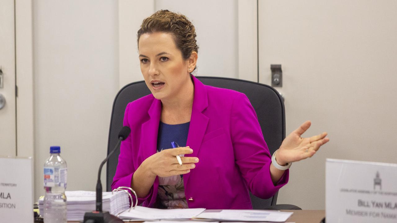 Leader of the Opposition Lia Finocchiaro during Estimates Committee in Parliament on Tuesday, June 14. Picture: Floss Adams.