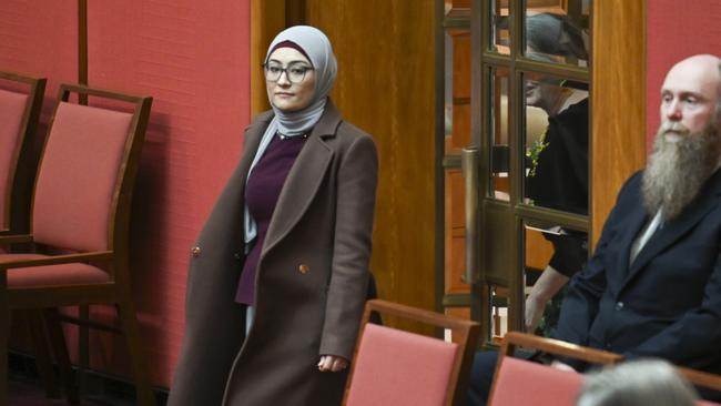 The Labor senator will be able to keep her $233,000-a-year salary if she quits the party over her support of Palestine. Picture: NewsWire / Martin Ollman