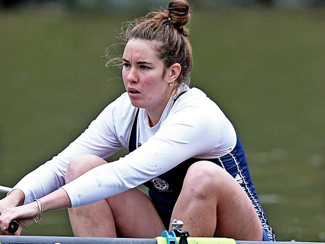 The women's eight has just been selected to go to Rio because the Russians have been banned. The women's eight rowing team At Wesley boat sheds. Alex Hagan Picture: Tim Carrafa