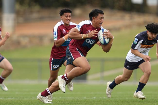 Agapetos Lote-Felo. ACT Brumbies vs. QLD U16s, Saturday, 5 October 2024, Photo Credit: Greg Collis / CBR Sports Photography.