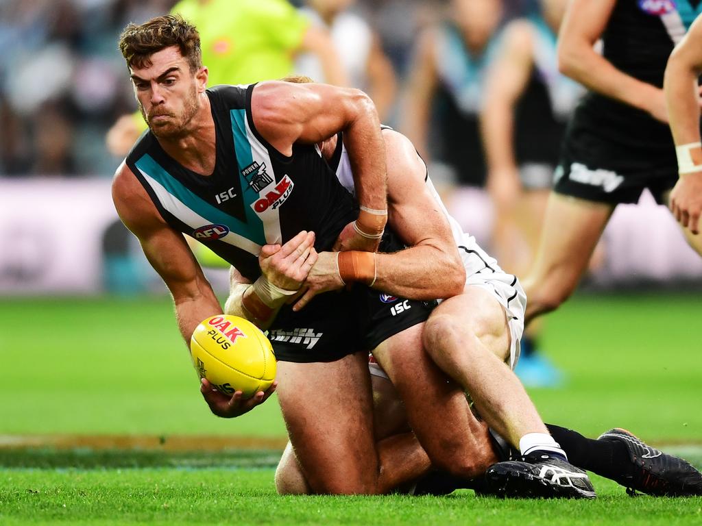 Port monster Scott Lycett was the best player on the ground. Picture: Getty Images