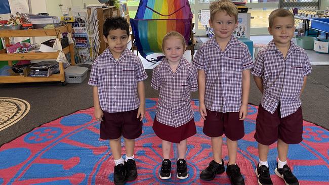 Hendra State School: Naishan, Dakota, Jock and Lewis. PHOTO: Penelope Pelecas
