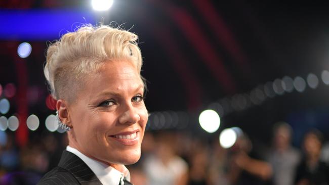 Pink attends the 2017 MTV Video Music Awards. Photo: Matt Winkelmeyer/Getty Images.