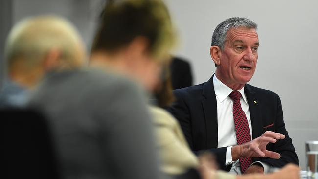 Former NSW police commissioner Andrew Scipione speaks during the Special Commission of Inquiry into the Drug 'Ice' on Wednesday. Picture: AAP