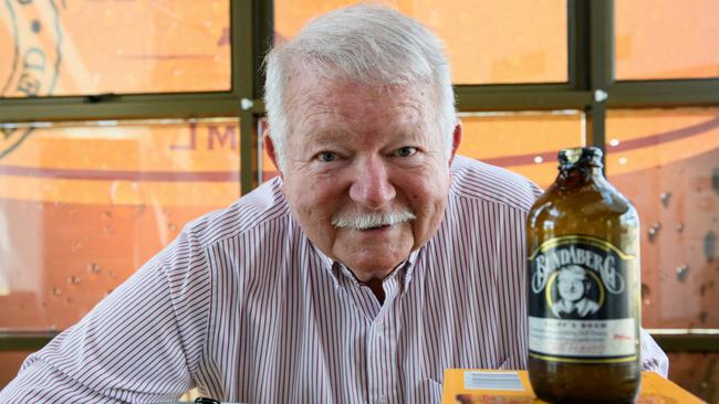 Cliff Fleming celebrates a special limited edition of Bundaberg Ginger Beer Brew for the 50th birthday of his family owned company. Photo: Paul Beutel